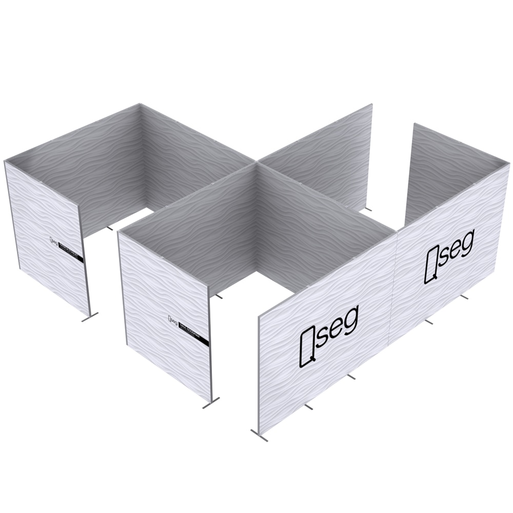 QSEG Office Partition — Tri Office Partition / Full Custom Print
